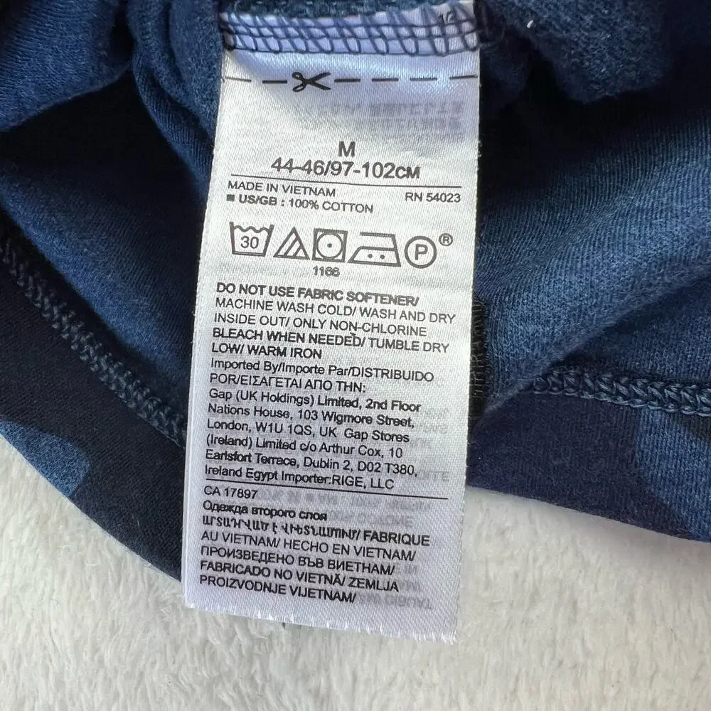Banana Republic Luxury-Touch Performance Golf Polo Shirt Blue black camo size M